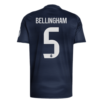 BELLINGHAM #5 Real Madrid Maillot Extérieur 2025/26 Bleu Marine - Super