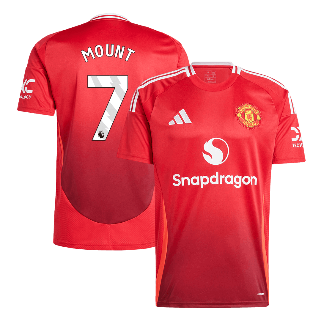 MOUNT #7 Maillot Domicile Manchester United 2024/25 Rouge