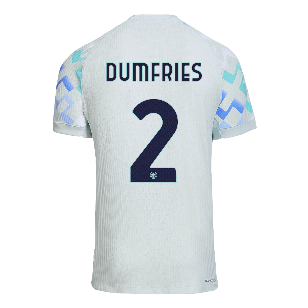 DUMFRIES #2 Inter Milan Maillot Extérieur 2025/26 Bleu Joueur