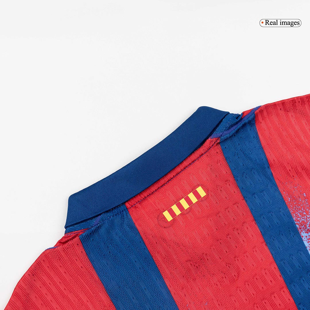 Maillot Extérieur Barcelone 2025/26 Rouge&Bleu Joueur