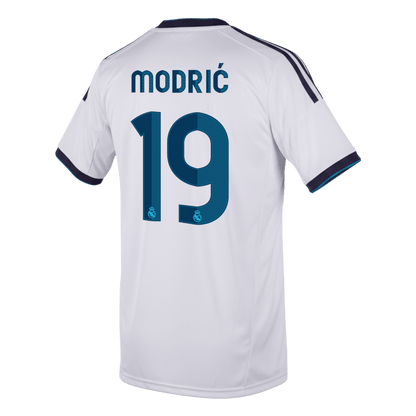 Maillot Domicile Rétro MODRIĆ #19 Real Madrid 2012/13 Blanc