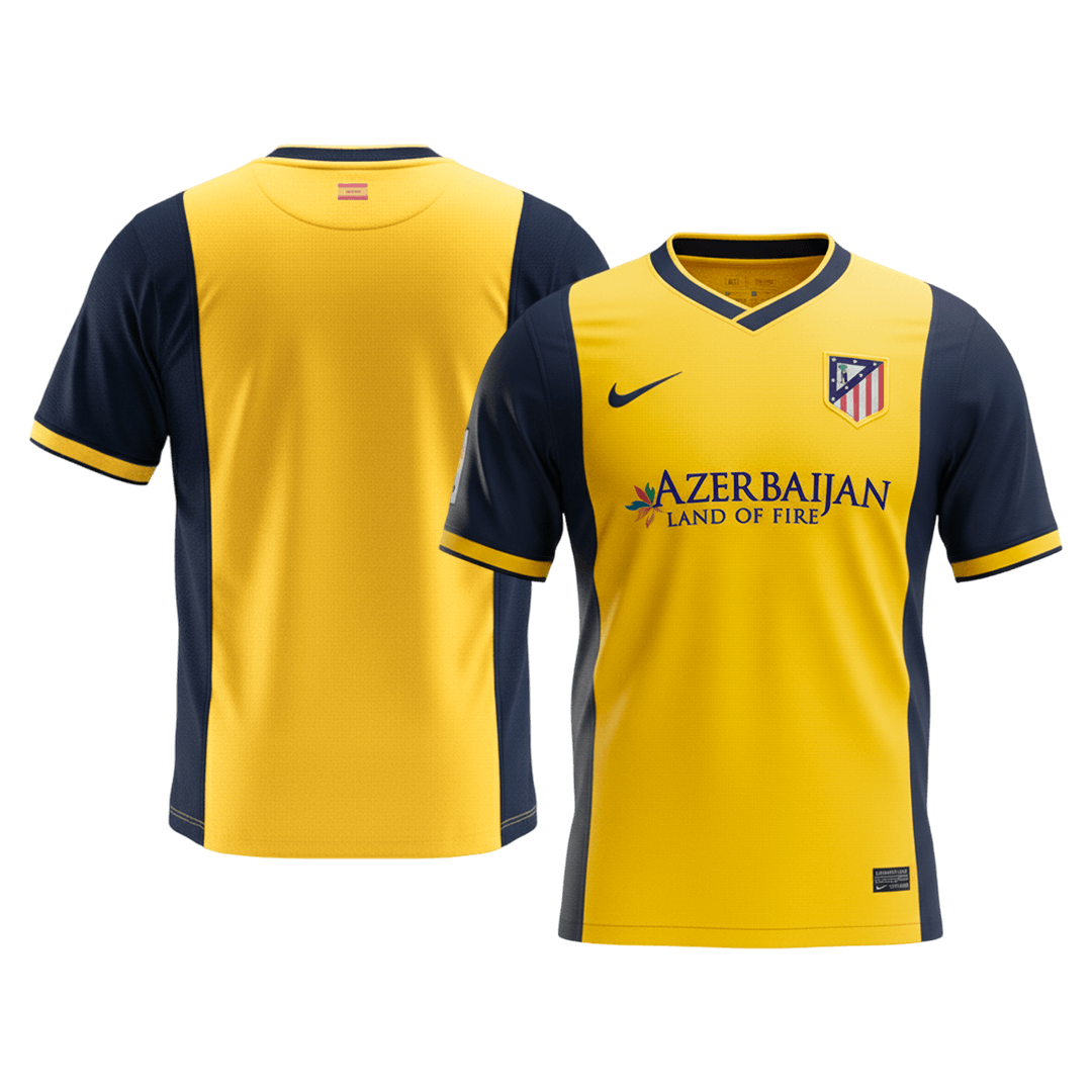 Maillot Rétro Atlético Madrid Extérieur 2013/14 Jaune