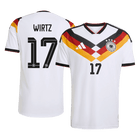 WIRTZ #17 Germany Home Jersey - 2026 World Cup White Player