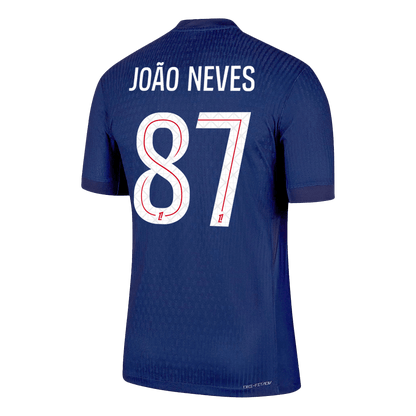 JOÃO NEVES #87 Maillot Domicile PSG 2025/26 Bleu marine Joueur