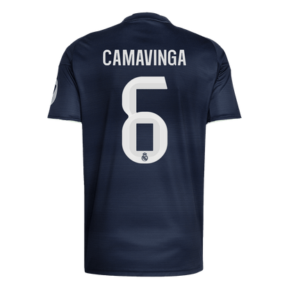 CAMAVINGA #6 Maillot Extérieur Real Madrid 2025/26 Bleu marine - Super