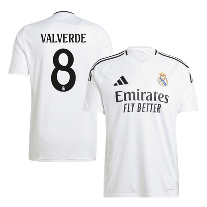 VALVERDE #8 Real Madrid Domicile Maillot 2024/25 Blanc