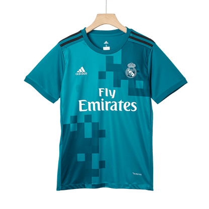 Maillot rétro du Real Madrid Third 2017/18 Bleu