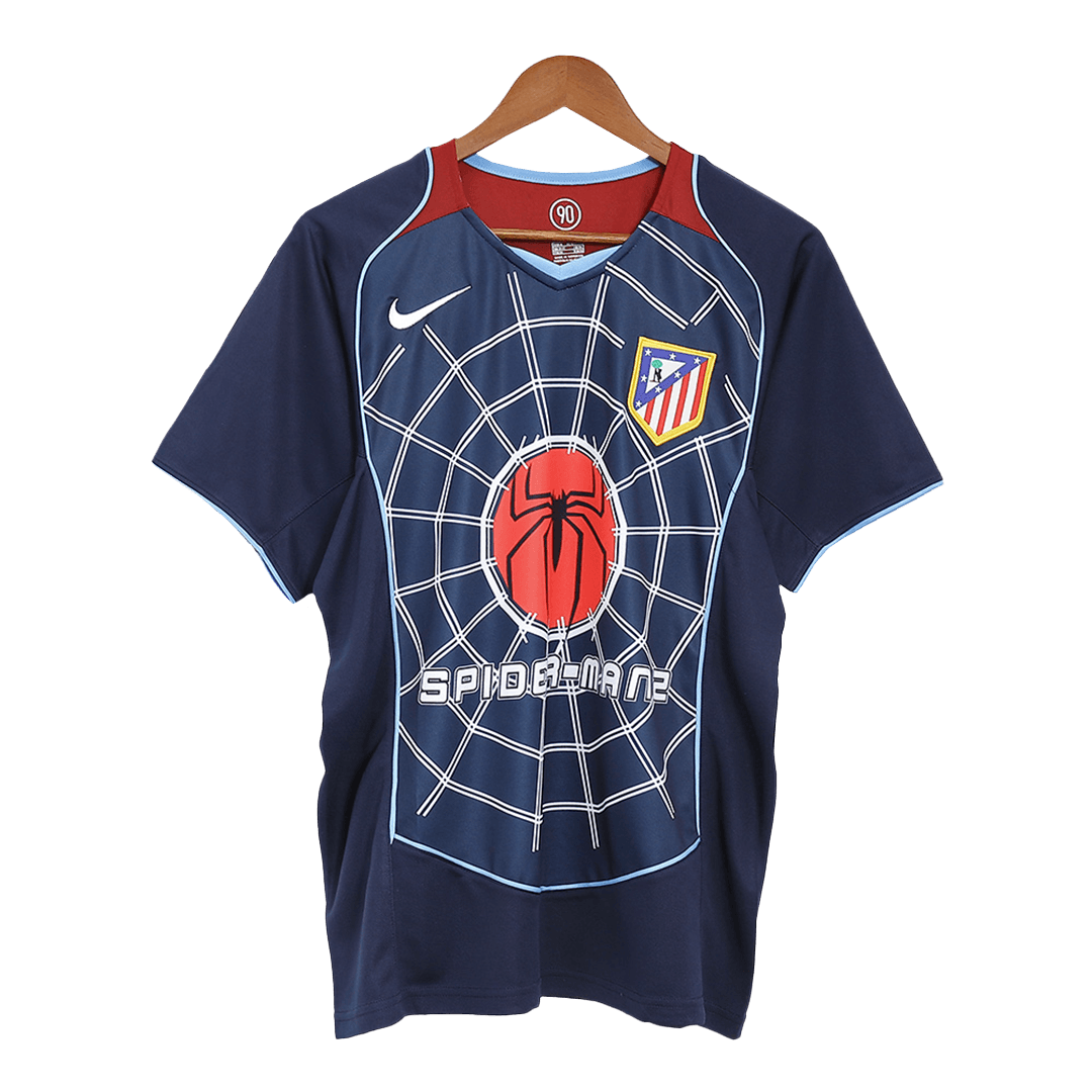 Retro Atletico Madrid Extérieur Maillot 2004/05 Bleu marine