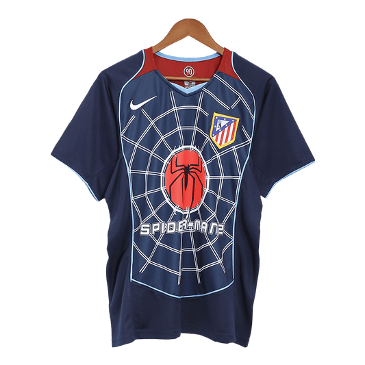 Retro Atletico Madrid Extérieur Maillot 2004/05 Bleu marine