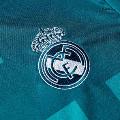 Maillot rétro du Real Madrid Third 2017/18 Bleu