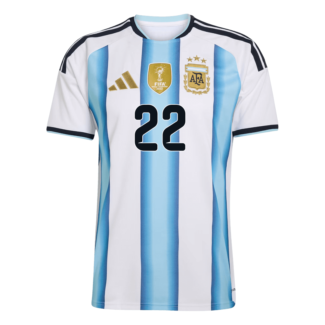 L. MARTINEZ #22 Argentine Domicile Maillot - Coupe du Monde 2026 Blue&White - Super