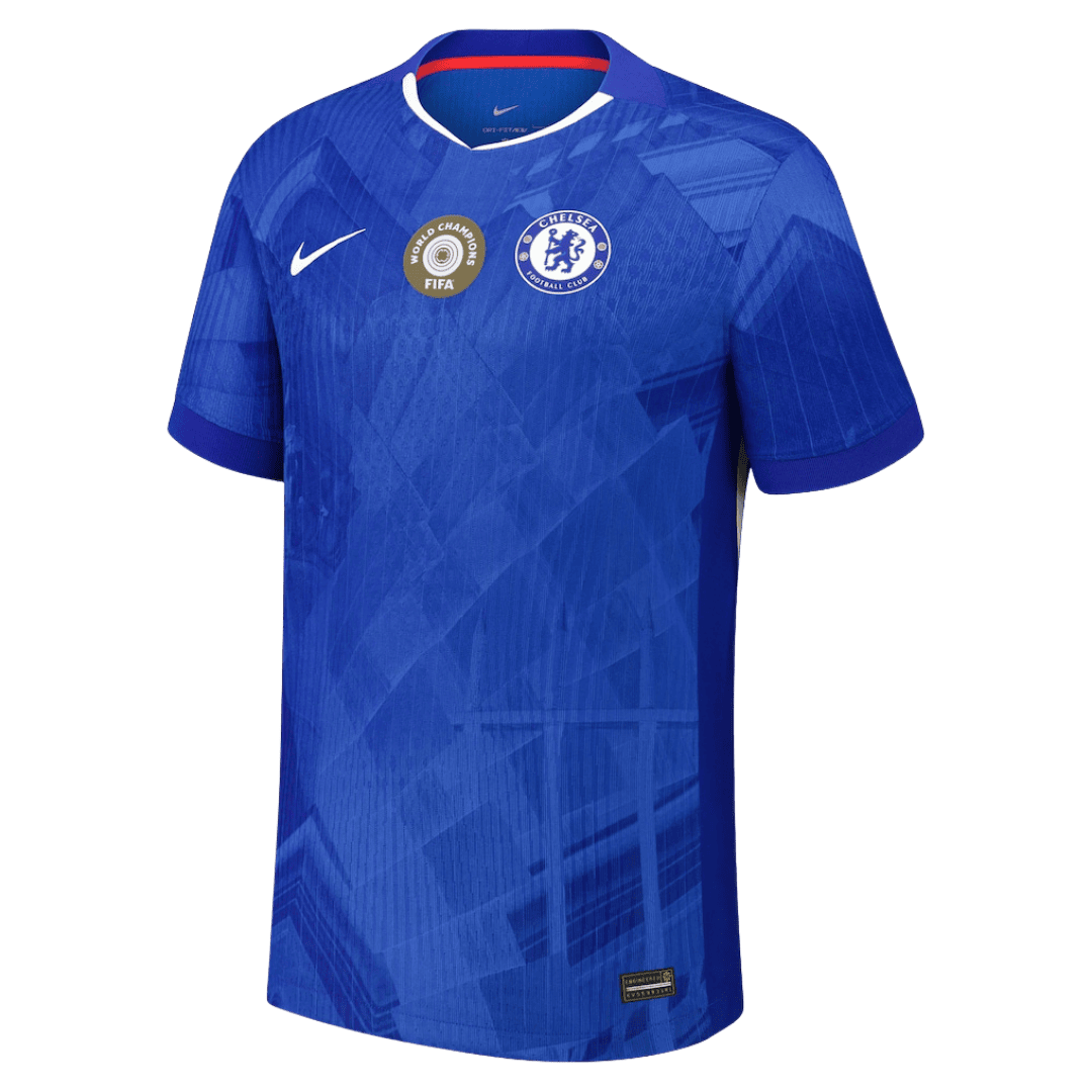 CHAMPIONS DU MONDE #25 Chelsea Maillot Domicile 2025/26 Bleu Joueur