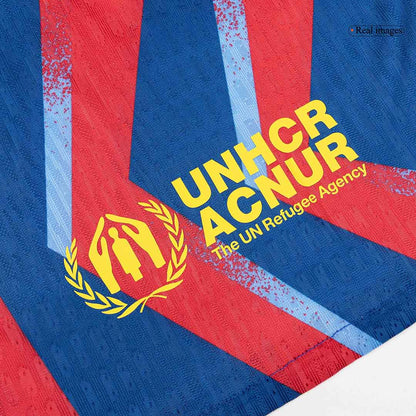 Maillot Extérieur Barcelone 2025/26 Rouge&Bleu Joueur
