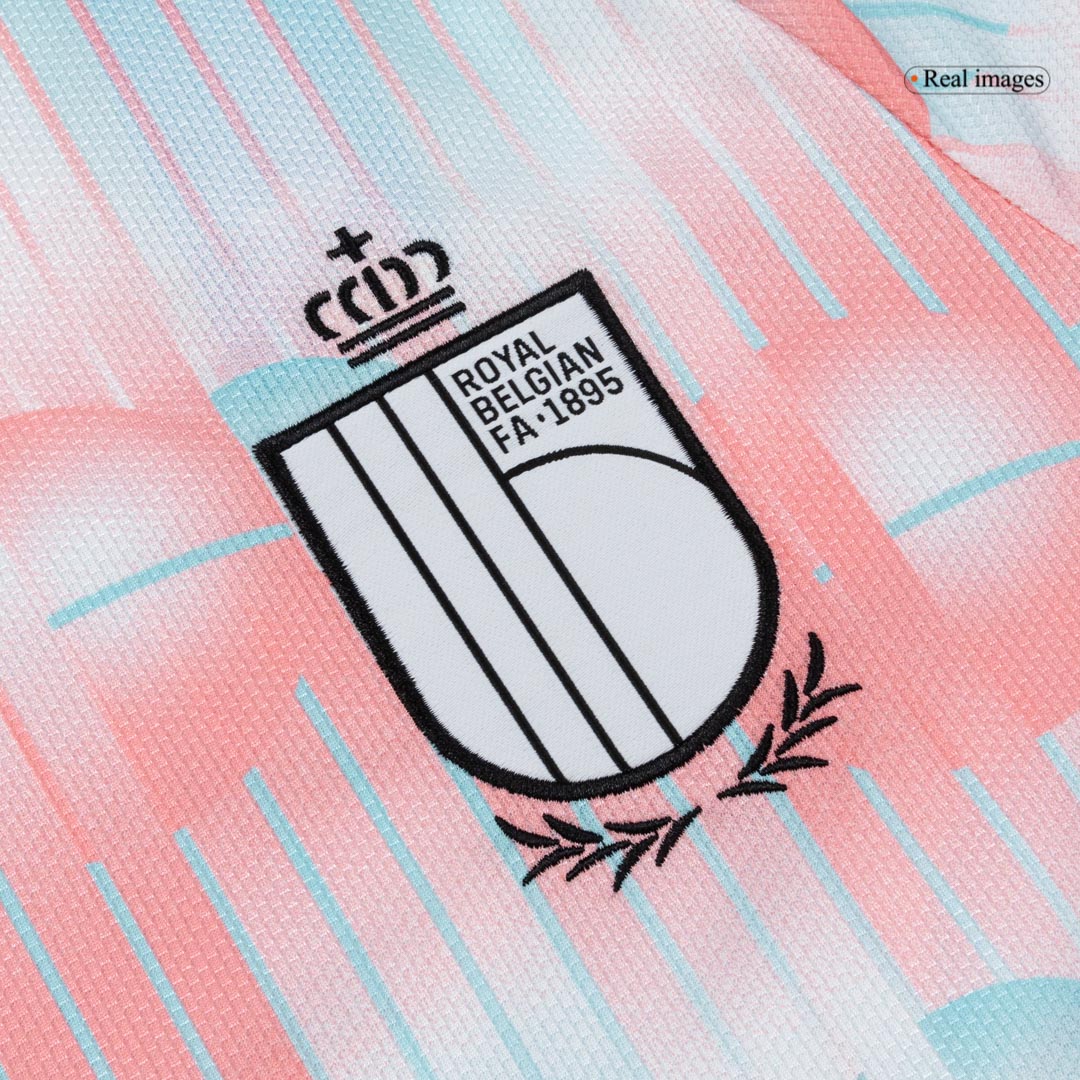 LUKAKU #9 Belgium Away Jersey - World Cup 2026 Blue&Pink