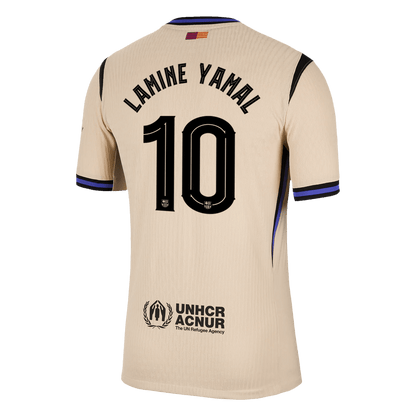 LAMINE YAMAL #10 Barcelone Maillot Extérieur 2025/26 Jaune Joueur - UCL