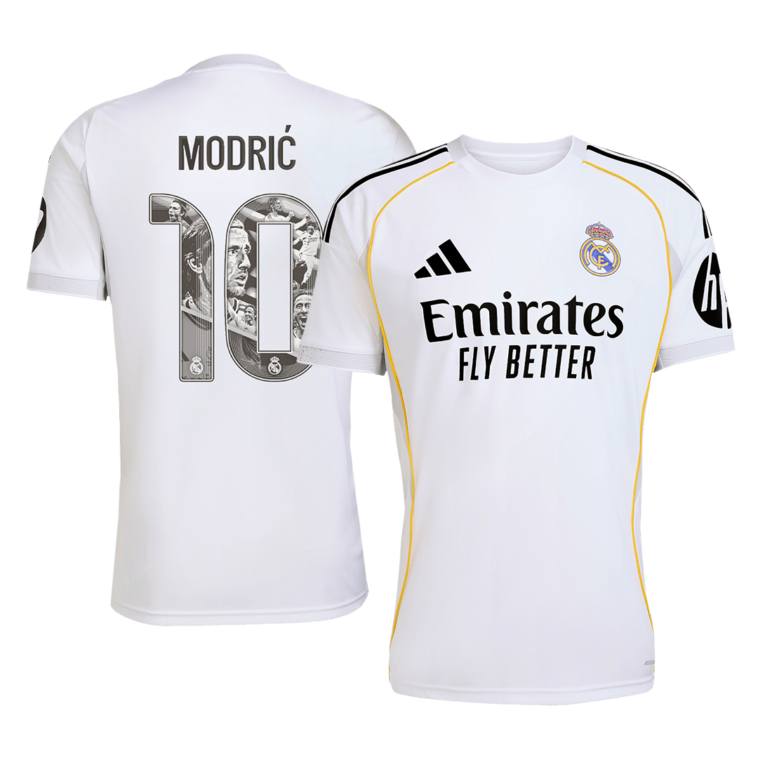 MODRIĆ Spécial #10 Real Madrid Domicile Maillot 2025/26 Blanc - Super