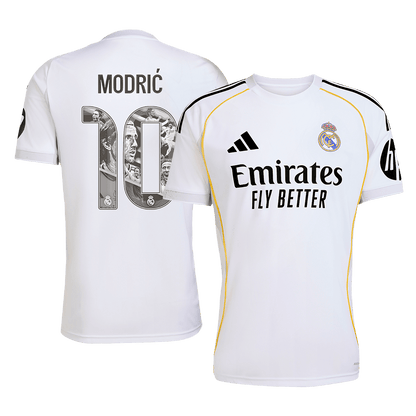 MODRIĆ Spécial #10 Real Madrid Domicile Maillot 2025/26 Blanc - Super