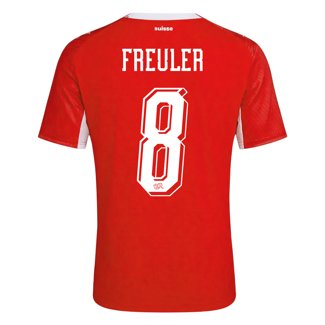 REULER #8 Suisse Domicile Maillot - Coupe du Monde 2026 Rouge
