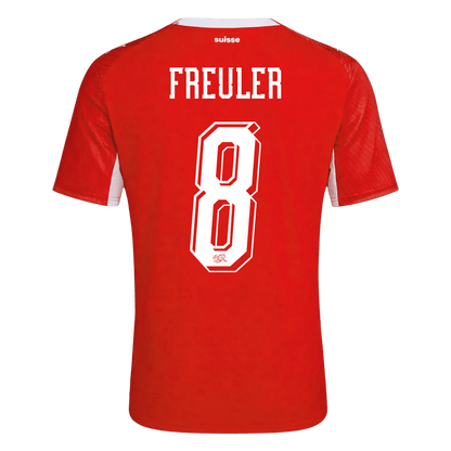REULER #8 Suisse Domicile Maillot - Coupe du Monde 2026 Rouge