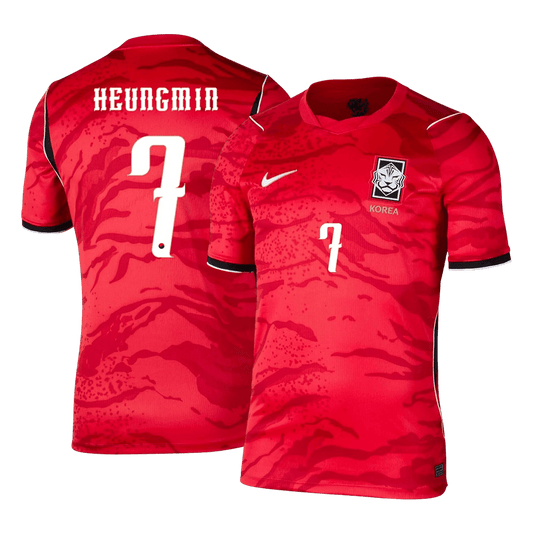 HEUNGMIN #7 South Korea Home Shirt - World Cup 2026 Red