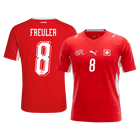 REULER #8 Suisse Domicile Maillot - Coupe du Monde 2026 Rouge