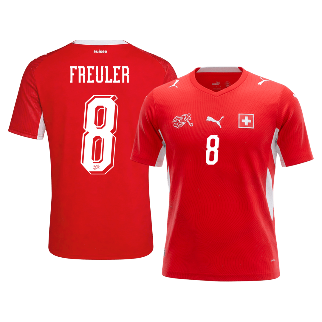 REULER #8 Suisse Domicile Maillot - Coupe du Monde 2026 Rouge