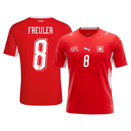 REULER #8 Suisse Domicile Maillot - Coupe du Monde 2026 Rouge