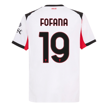 FOFANA #19 AC Milan Extérieur Maillot 2025/26 Blanc Joueur