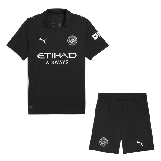 Manchester City Maillot Extérieur Kit 2025/26 Noir