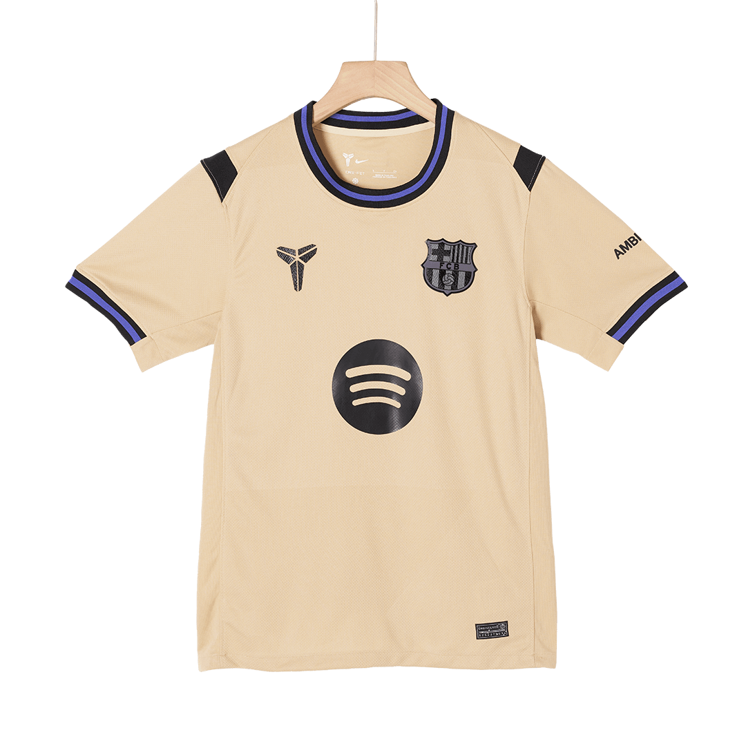 LAMINE YAMAL #10 Barcelone Maillot Extérieur 2025/26 Jaune - UCL