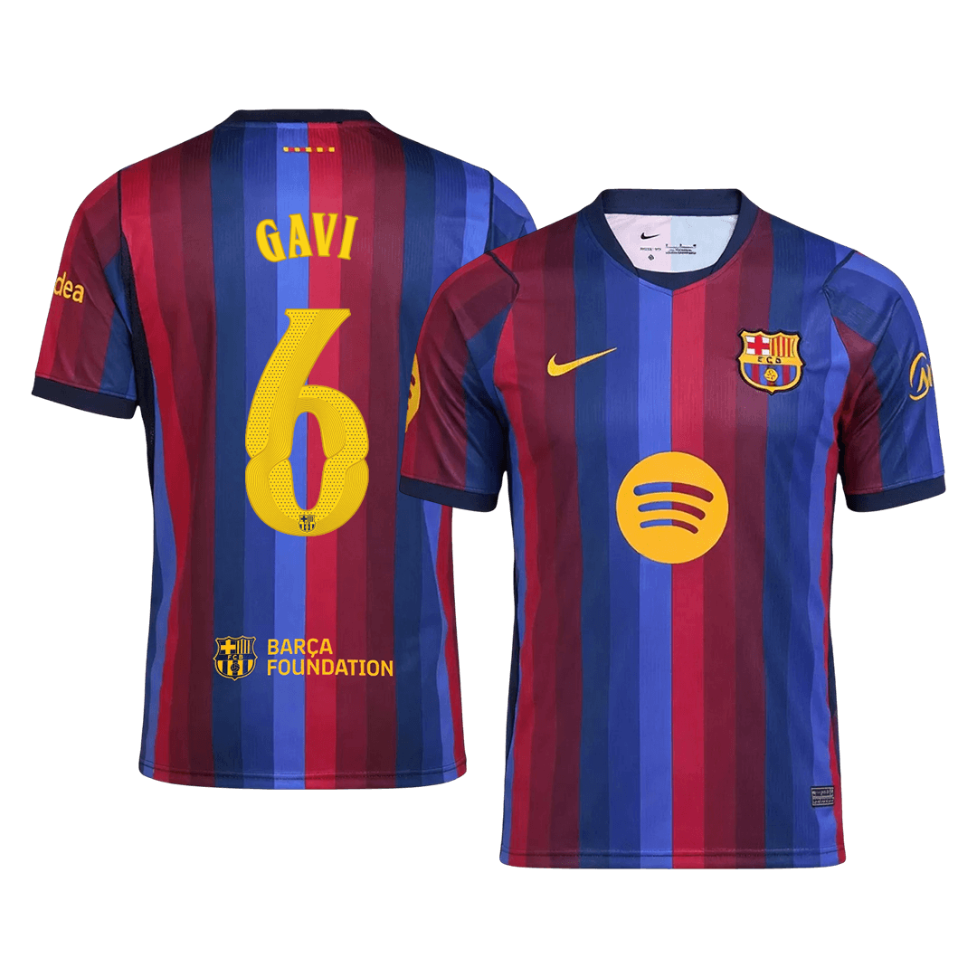 GAVI #6 Barcelona Domicile Maillot 2026/27 Blue&Garnet - UCL
