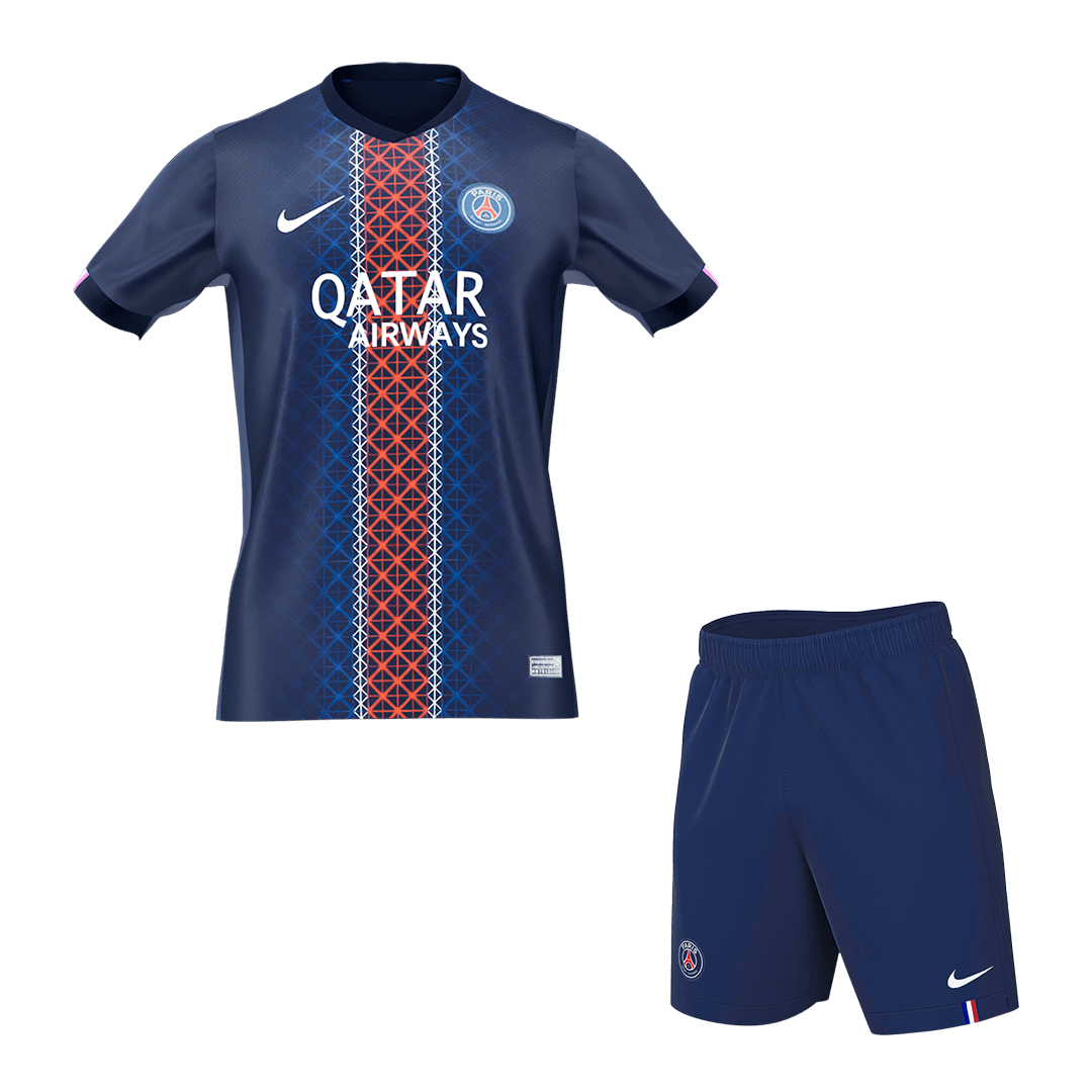 Hommes PSG Domicile Maillot Kit 2025/26 Bleu marine - Super