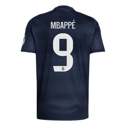 MBAPPÉ #9 Real Madrid Maillot Extérieur 2025/26 Bleu Marine - Super