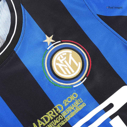 Retro Inter Milan Domicile Maillot 2009/10 Black&Blue - UCL