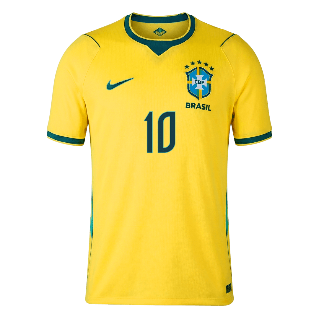 NEYMAR JR #10 Brésil Domicile Maillot - Coupe du Monde 2026 Jaune - Super