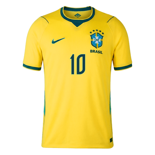 NEYMAR JR #10 Brésil Domicile Maillot - Coupe du Monde 2026 Jaune - Super
