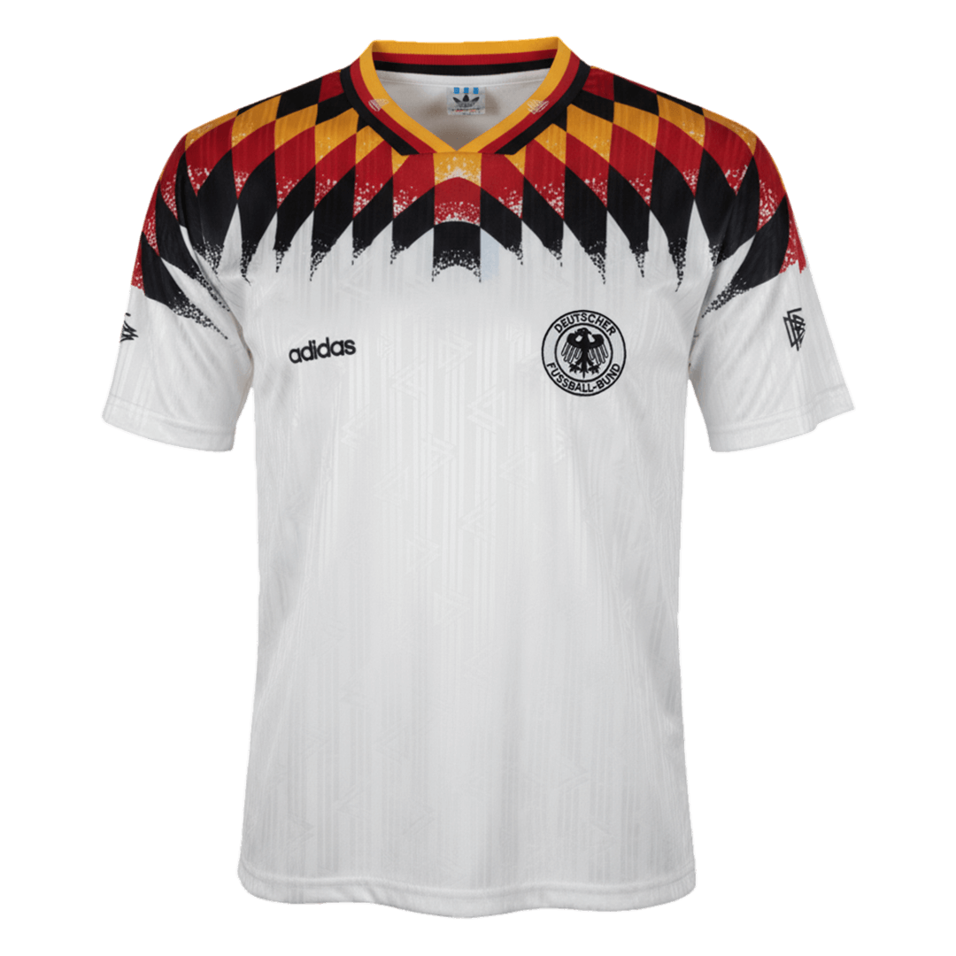 Maillot Rétro Domicile Allemagne 1994 Blanc