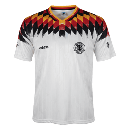 Maillot Rétro Domicile Allemagne 1994 Blanc