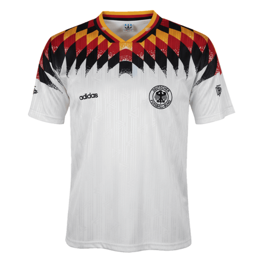Maillot Rétro Domicile Allemagne 1994 Blanc