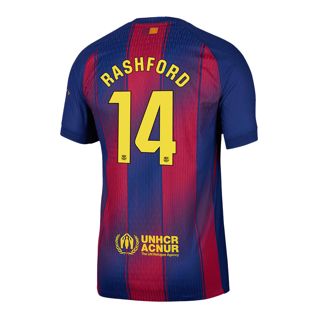 RASHFORD #14 Barcelona Domicile Maillot 2025/26 Rouge&Bleu Joueur