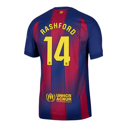 RASHFORD #14 Barcelona Domicile Maillot 2025/26 Rouge&Bleu Joueur