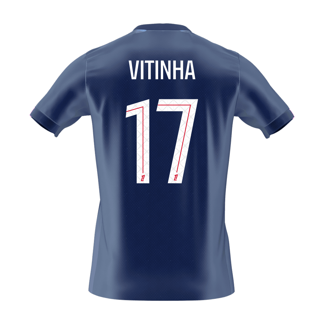 VITINHA #17 PSG Domicile Maillot 2025/26 Bleu marine - Super