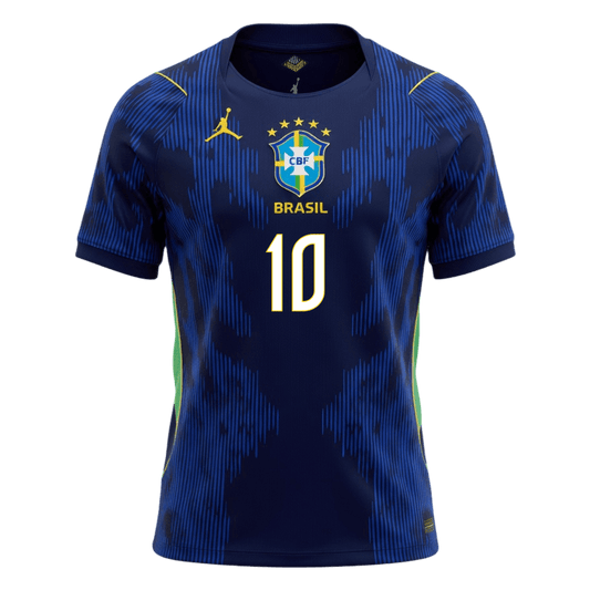 Maillot NEYMAR JR #10 Brésil Extérieur - Coupe du Monde 2026 Bleu marine