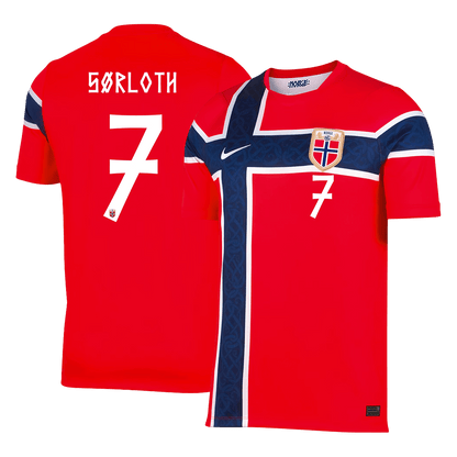 SØRLOTH #7 Norway Home Shirt - 2026 World Cup Red