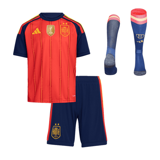Espagne Domicile Maillot Kit - Coupe du Monde 2026 Enfant Rouge