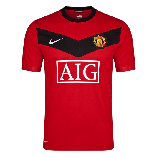 Maillot Domicile Rétro Manchester United 2009/10 Rouge