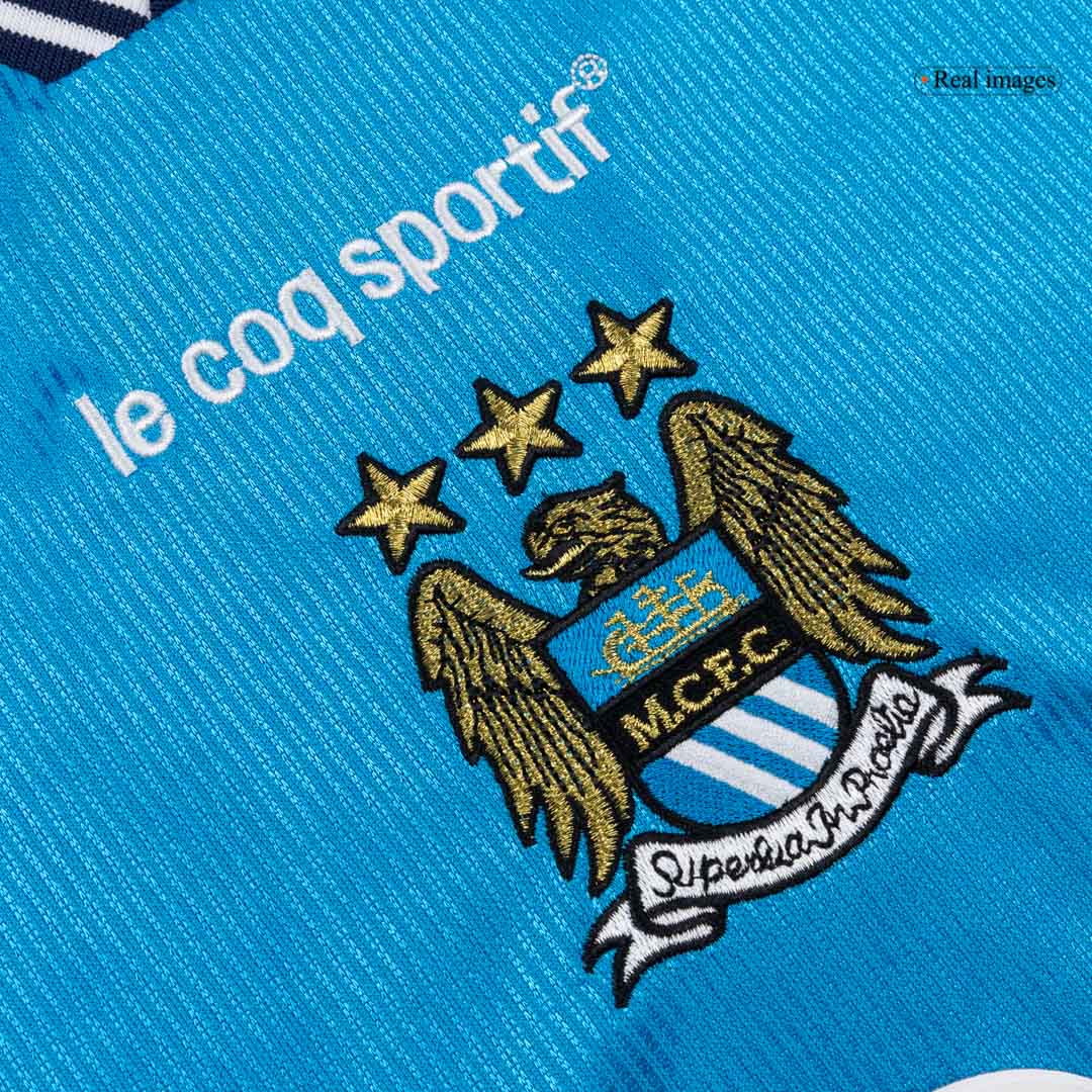 Retro Manchester City Domicile Maillot 1999/01 Bleu