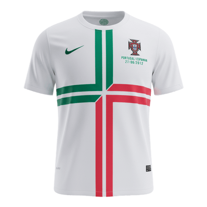 Maillot Rétro Portugal Extérieur 2012 Blanc