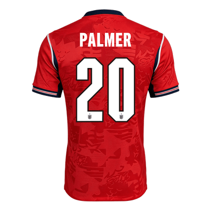 Maillot PALMER n°20 Angleterre Extérieur - Coupe du Monde 2026 Rouge