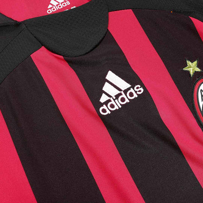 Maillot domicile AC Milan Rétro MALDINI #3 2006/07 Rouge&Noir